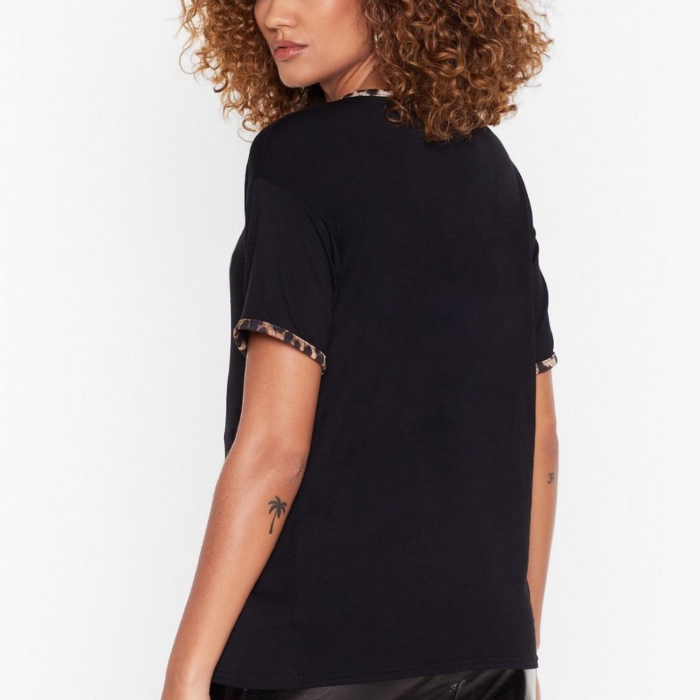 Leopard Ringer Tee - Picture 3 of 5